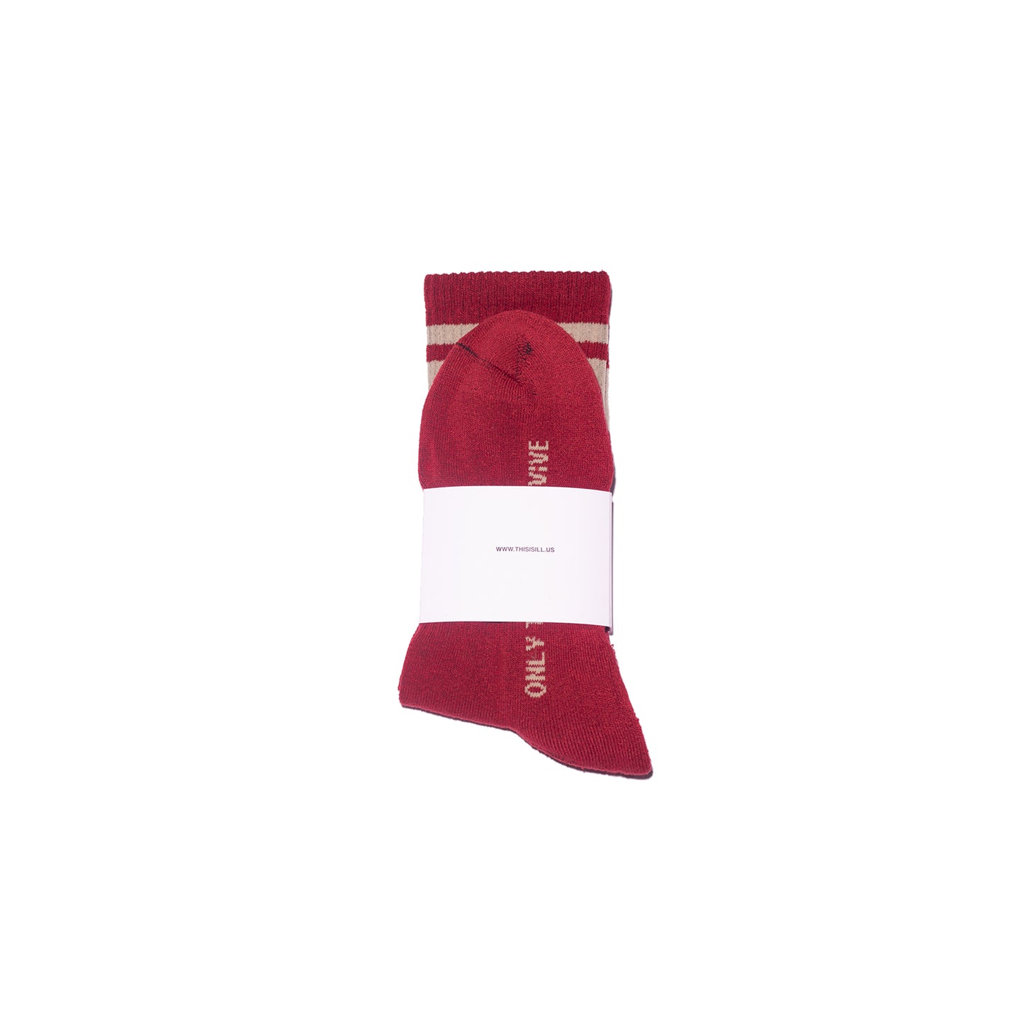 Only The Ill Survive Socks (Maroon)